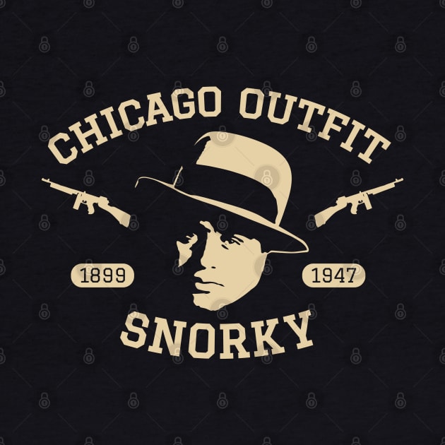 Al Capone 'Snorky' Portrait Logo - Chicago Outfit by Boogosh